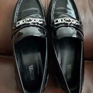 Michael Kors Black Patent Loafers